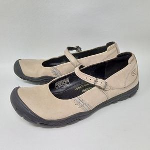 Keen Contour Arch Tan Suede Mary Jane Shoe, Women's Size 7.5